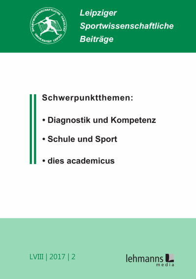 Cover of Volume: Leipziger Sportwissenschaftliche Beiträge Volume 58 (2017), Edition 2