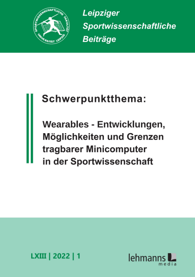 Cover of Volume: Leipziger Sportwissenschaftliche Beiträge Volume 63 (2022), Edition 1