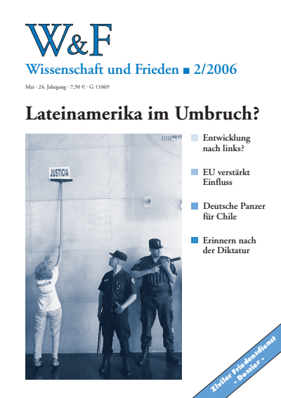 Cover der Ausgabe: Wissenschaft und Frieden Jahrgang 24 (2006), Heft 2