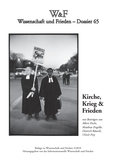 Cover der Ausgabe: Wissenschaft und Frieden Jahrgang 28 (2010), Heft 3 Dossier 65
