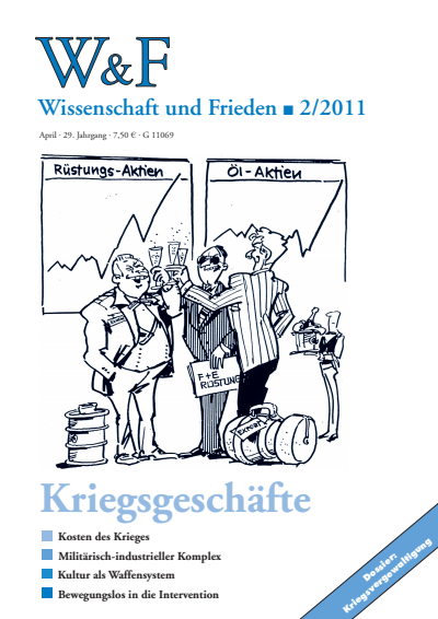 Cover der Ausgabe: Wissenschaft und Frieden Jahrgang 29 (2011), Heft 2