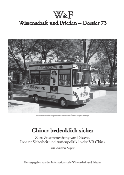 Cover der Ausgabe: Wissenschaft und Frieden Jahrgang 31 (2013), Heft 2 Dossier 73
