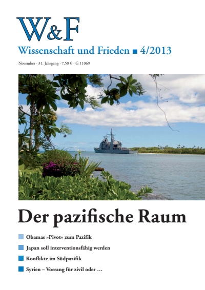 Cover of Volume: Wissenschaft und Frieden Volume 31 (2013), Issue 4