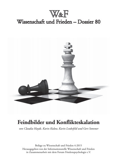 Cover der Ausgabe: Wissenschaft und Frieden Jahrgang 33 (2015), Heft 4 Dossier 80