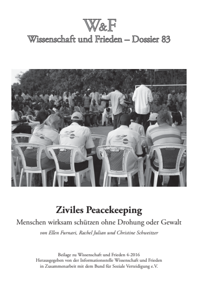 Cover der Ausgabe: Wissenschaft und Frieden Jahrgang 34 (2016), Heft 4 Dossier 83