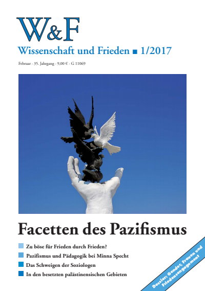 Cover der Ausgabe: Wissenschaft und Frieden Jahrgang 35 (2017), Heft 1