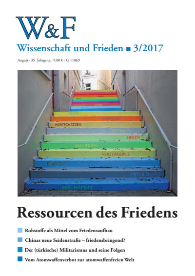 Cover der Ausgabe: Wissenschaft und Frieden Jahrgang 35 (2017), Heft 3