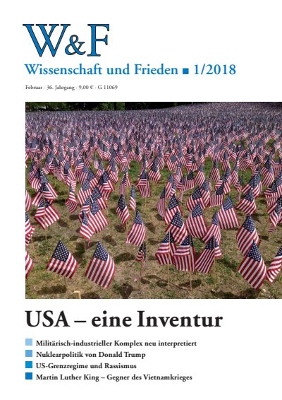 Cover der Ausgabe: Wissenschaft und Frieden Jahrgang 36 (2018), Heft 1