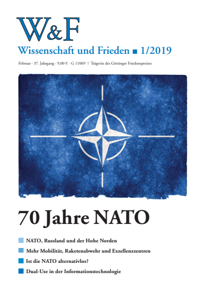 Cover der Ausgabe: Wissenschaft und Frieden Jahrgang 37 (2019), Heft 1