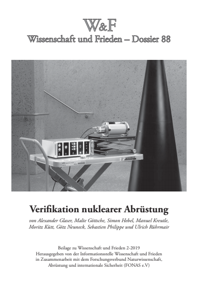 Cover der Ausgabe: Wissenschaft und Frieden Jahrgang 37 (2019), Heft 2 Dossier 88