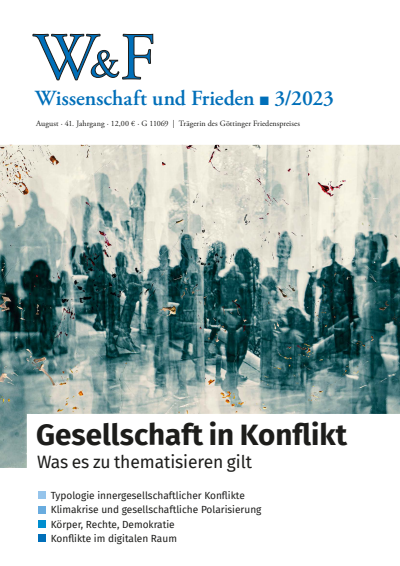 Cover of Volume: Wissenschaft und Frieden Volume 41 (2023), Issue 3
