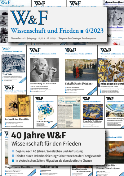 Cover of Volume: Wissenschaft und Frieden Volume 41 (2023), Issue 4