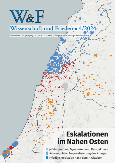 Cover der Ausgabe: Wissenschaft und Frieden Jahrgang 42 (2024), Heft 4