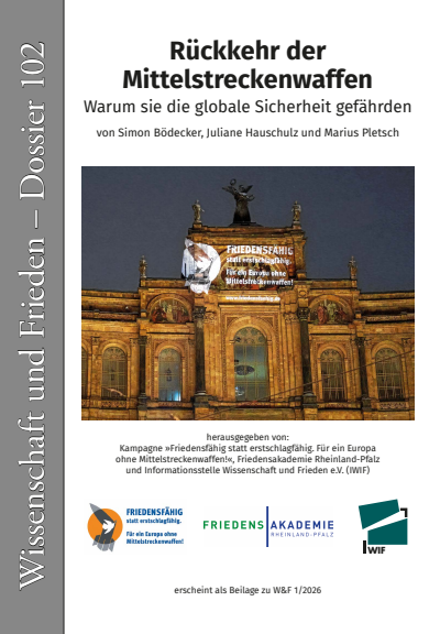 Cover of Volume: Wissenschaft und Frieden Volume 44 (2026), Edition 1 Dossier 102