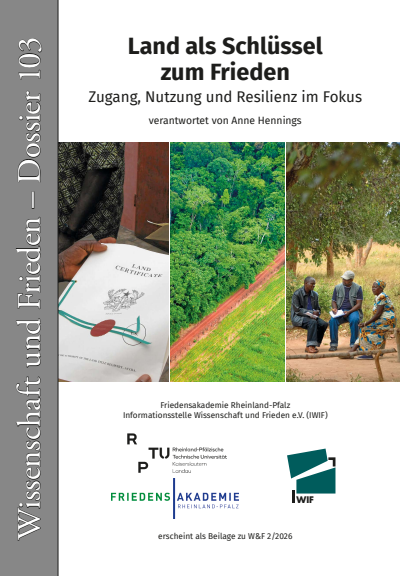 Cover der Ausgabe: Wissenschaft und Frieden Jahrgang 44 (2026), Heft 2 Dossier 103