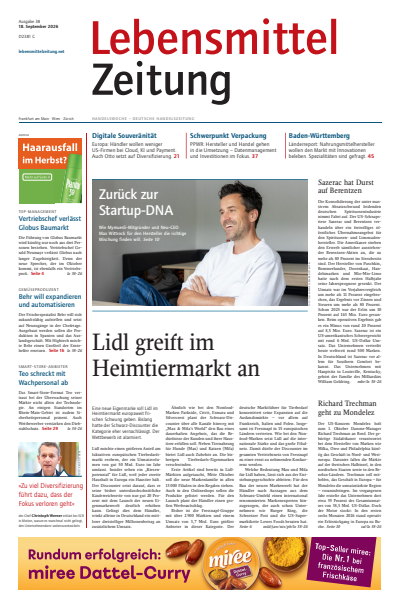 Cover of Volume: Lebensmittel Zeitung Volume 78 (2026), Issue 38