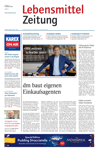 Cover der Ausgabe: Lebensmittel Zeitung Jahrgang 78 (2026), Heft 41