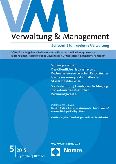 Cover der Ausgabe: VM Verwaltung & Management Jahrgang 21 (2015), Heft 5