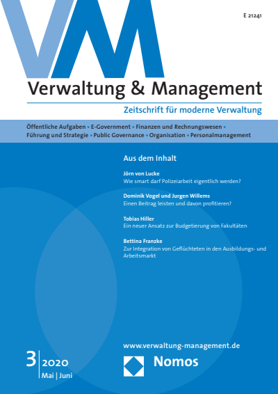 Cover der Ausgabe: VM Verwaltung & Management Jahrgang 26 (2020), Heft 3