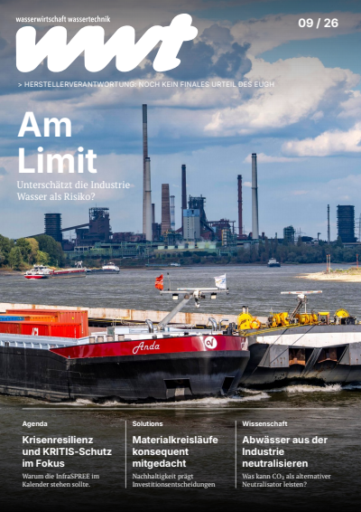 Cover der Ausgabe: wwt Wasserwirtschaft Wassertechnik Jahrgang 75 (2026), Heft 9