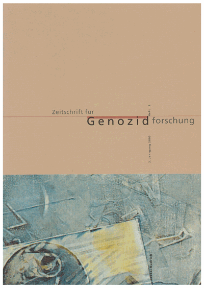 Cover of Volume: ZfGen Zeitschrift für Genozidforschung Volume 2 (2000), Edition 2