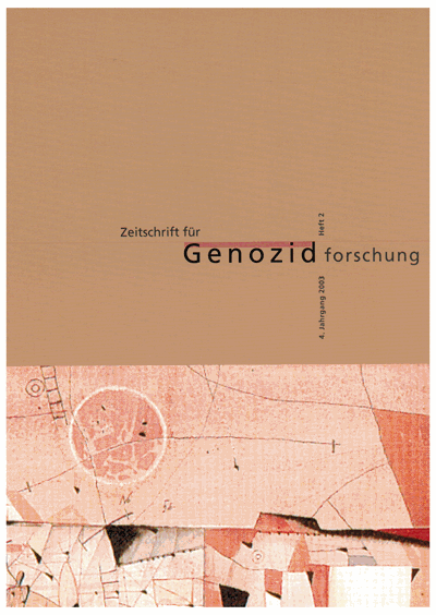 Cover of Volume: ZfGen Zeitschrift für Genozidforschung Volume 4 (2003), Edition 2