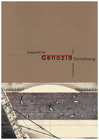 Cover of Volume: ZfGen Zeitschrift für Genozidforschung Volume 8 (2007), Edition 1