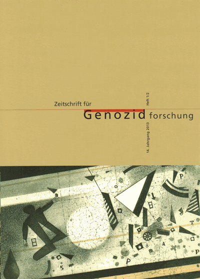 Cover of Volume: ZfGen Zeitschrift für Genozidforschung Volume 14 (2013), Edition 1-2