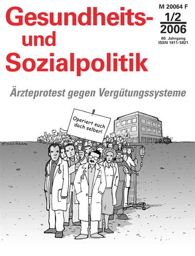 Cover of Volume: Gesundheits- und Sozialpolitik (G&S) Volume 60 (2006), Edition 1-2
