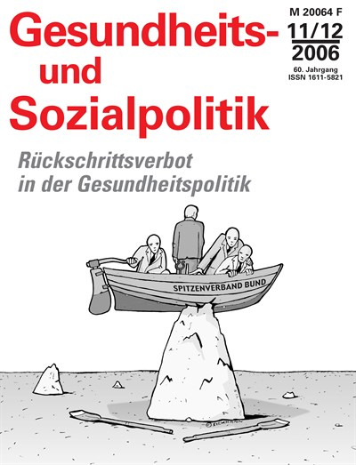 Cover of Volume: Gesundheits- und Sozialpolitik (G&S) Volume 60 (2006), Edition 11-12