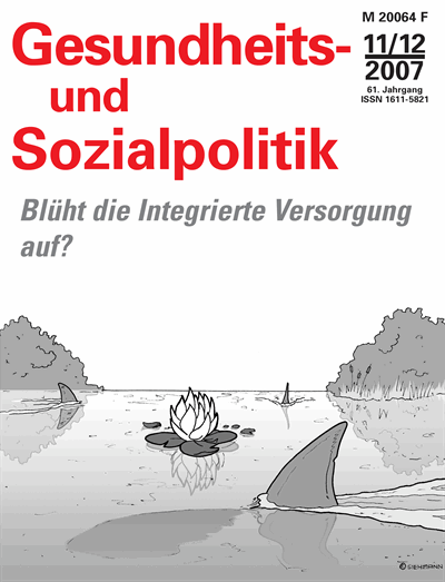 Cover of Volume: Gesundheits- und Sozialpolitik (G&S) Volume 61 (2007), Edition 11-12