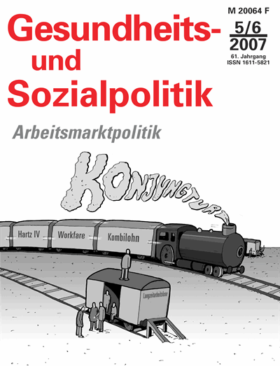 Cover of Volume: Gesundheits- und Sozialpolitik (G&S) Volume 61 (2007), Edition 5-6