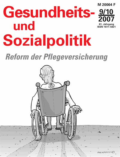 Cover of Volume: Gesundheits- und Sozialpolitik (G&S) Volume 61 (2007), Edition 9-10