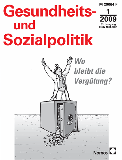Cover of Volume: Gesundheits- und Sozialpolitik (G&S) Volume 63 (2009), Edition 1