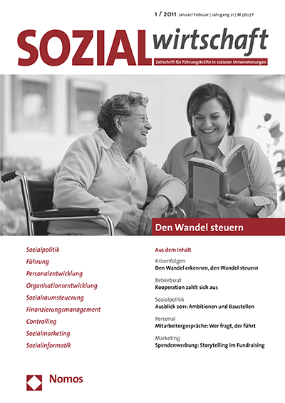 Cover of Volume: Sozialwirtschaft Volume 21 (2011), Edition 1