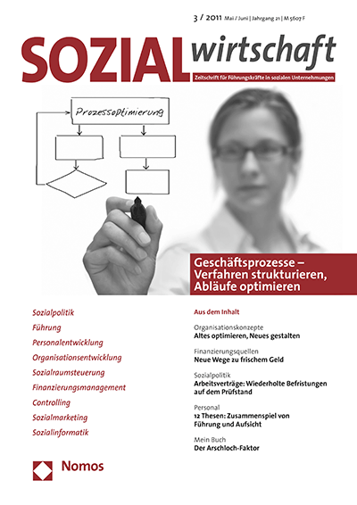 Cover of Volume: Sozialwirtschaft Volume 21 (2011), Edition 3