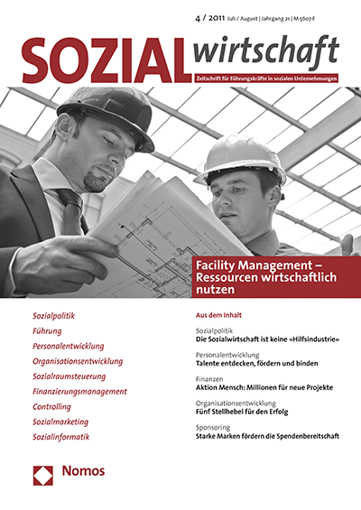 Cover of Volume: Sozialwirtschaft Volume 21 (2011), Edition 4