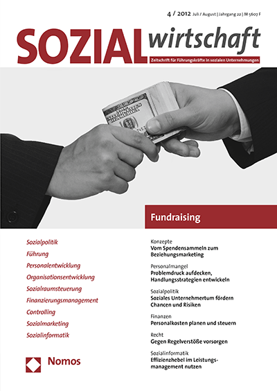 Cover of Volume: Sozialwirtschaft Volume 22 (2012), Edition 4