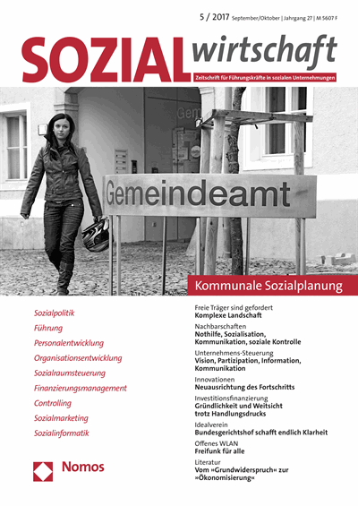 Cover of Volume: Sozialwirtschaft Volume 27 (2017), Edition 5