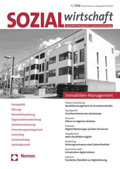 Cover of Volume: Sozialwirtschaft Volume 28 (2018), Edition 1