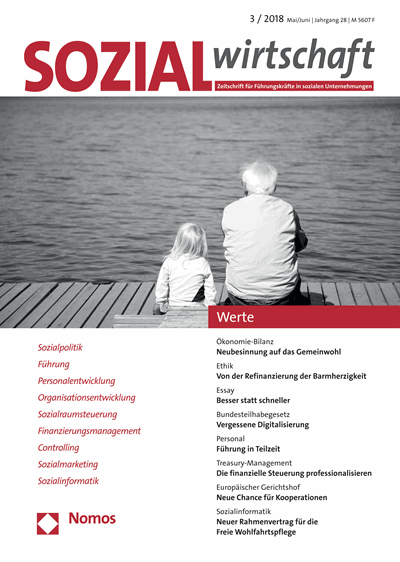 Cover of Volume: Sozialwirtschaft Volume 28 (2018), Edition 3