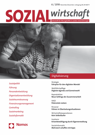 Cover of Volume: Sozialwirtschaft Volume 28 (2018), Edition 6