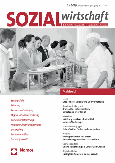 Cover of Volume: Sozialwirtschaft Volume 29 (2019), Edition 1
