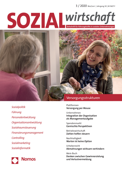 Cover of Volume: Sozialwirtschaft Volume 30 (2020), Edition 3