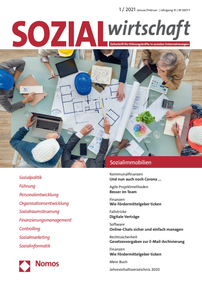 Cover of Volume: Sozialwirtschaft Volume 31 (2021), Edition 1