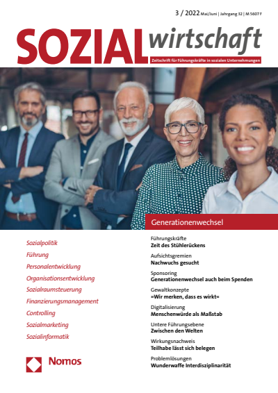 Cover of Volume: Sozialwirtschaft Volume 32 (2022), Edition 3