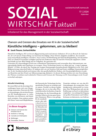Cover of Volume: Sozialwirtschaft aktuell (SWa) Volume 34 (2024), Edition 17