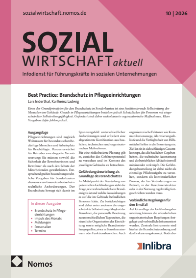 Cover der Ausgabe: Sozialwirtschaft aktuell (SWa) Jahrgang 36 (2026), Heft 10