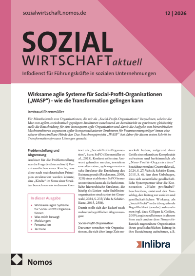 Cover of Volume: Sozialwirtschaft aktuell (SWa) Volume 36 (2026), Issue 12