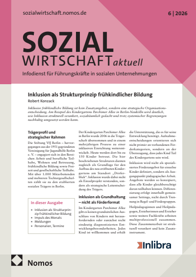 Cover of Volume: Sozialwirtschaft aktuell (SWa) Volume 35 (2026), Issue 6